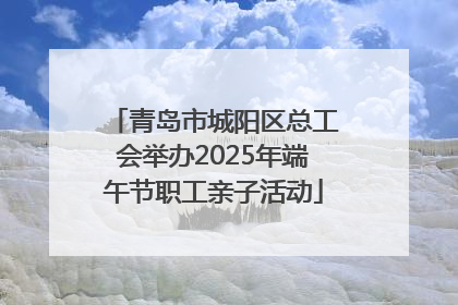 青岛市城阳区总工会举办2025年端午节职工亲子活动